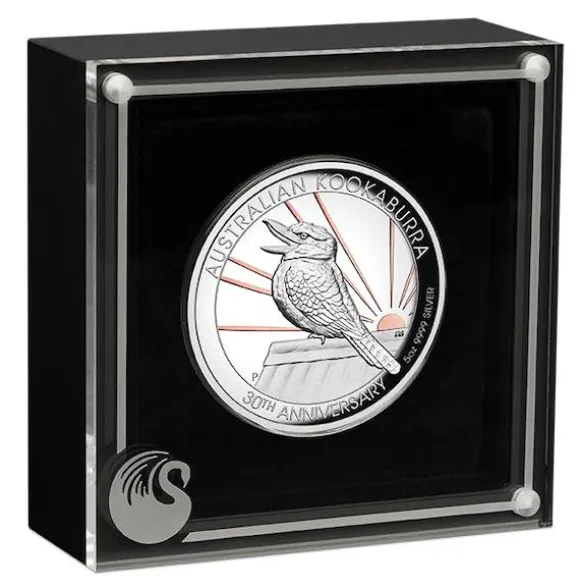 Kookaburra 5 Oz Silber -gilded- High Relief 2020*