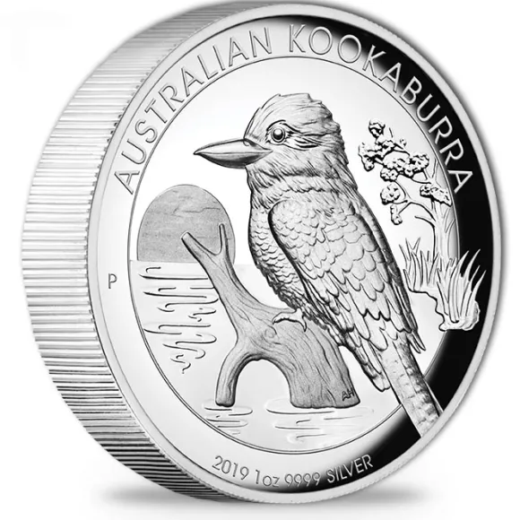 Kookaburra 1 Oz Silber High Relief 2019 +Box +COA*