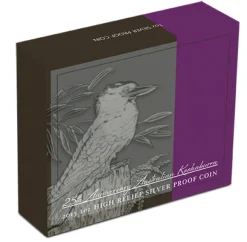 Kookaburra 25th Anniversary 5 Oz Silber High Relief 2015 +Box +COA*