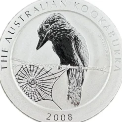Kookaburra 2 Unzen Silber 2008*