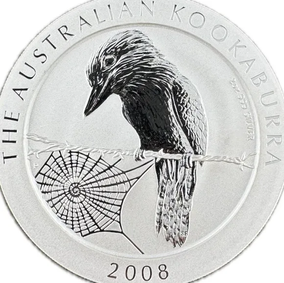 Kookaburra 2 Unzen Silber 2008*