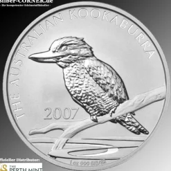 Kookaburra 2 Unzen Silber 2007*