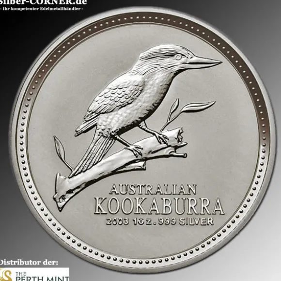 Kookaburra 2 Unzen Silber 2003*