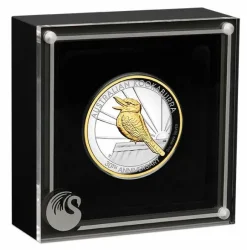 Kookaburra 2 Unzen Silber 2020 High Relief - Gilded - +Box*