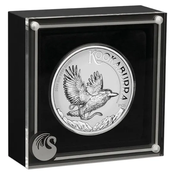Kookaburra 5 Unzen Silber - Inches - 2024 + Box + COA*