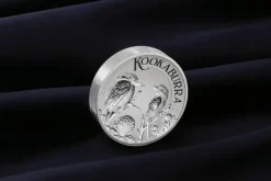 Kookaburra 5 Unzen Silber - Inches - 2023 + Box + COE