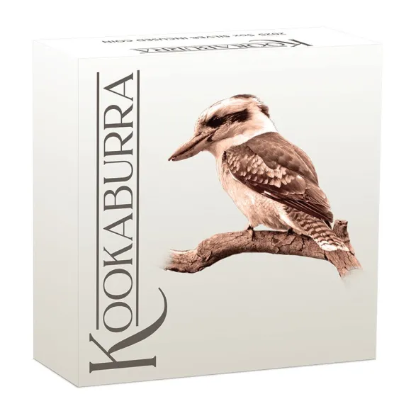 Kookaburra 5 Unzen Silber - Incused - 2025 + Box + COA