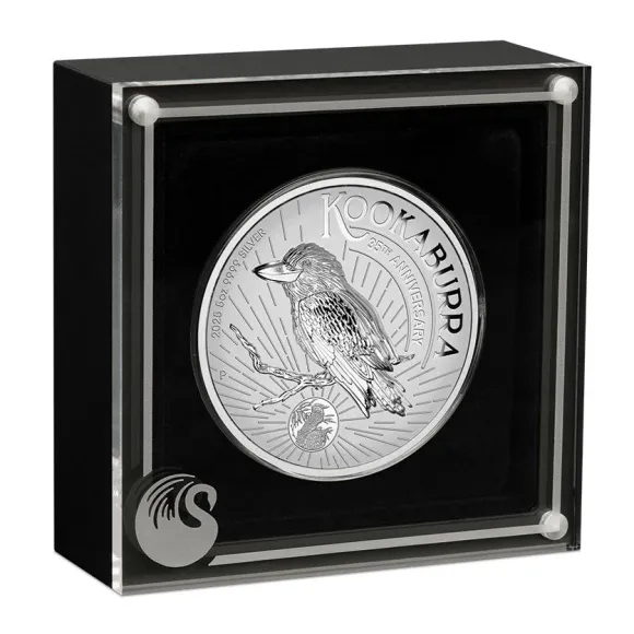 Kookaburra 5 Unzen Silber - Incused - 2025 + Box + COA