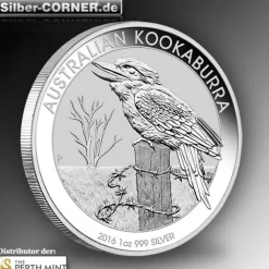 Kookaburra 1 Unze Silber 2016 *
