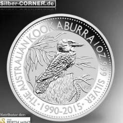 Kookaburra 1 Unze Silber 2015 *