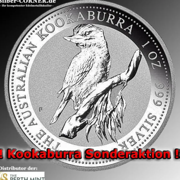 Kookaburra 1 Unze Silber 1995*