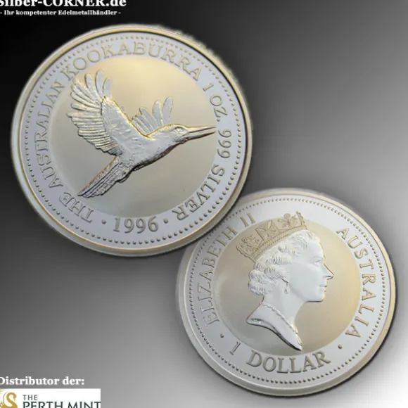 Kookaburra 1 Unze Silber 1996*