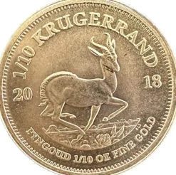 Krügerrand 1/10 Oz Gold verschiedene Jahrgänge