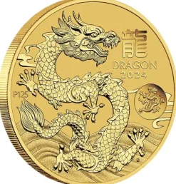 Lunar 3 - Drache - 1 Oz Gold Privy Mark 2024