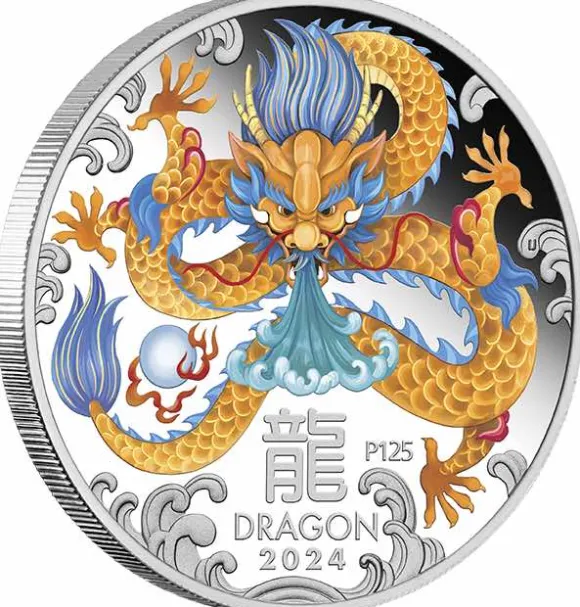 Lunar 3 - Drache - Trio 3 x 1 Oz Silber 2024 + Box + COA