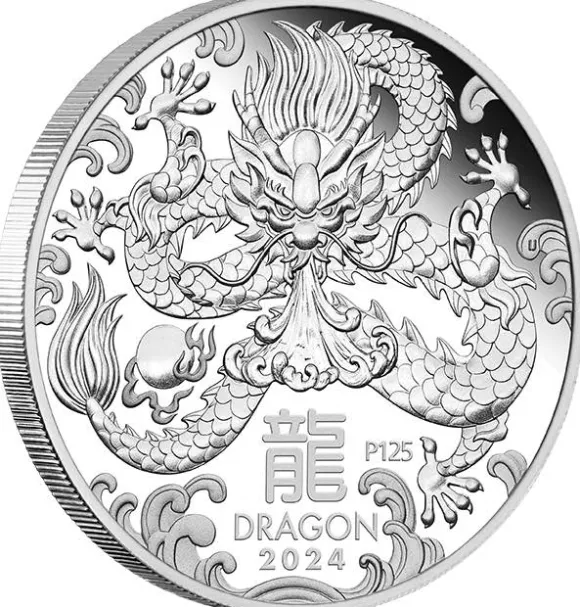 Lunar 3 - Drache - Trio 3 x 1 Oz Silber 2024 + Box + COA