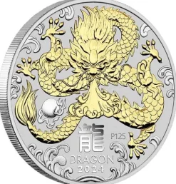 Lunar 3 - Drache - Trio 3 x 1 Oz Silber 2024 + Box + COA