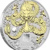 Lunar 3 - Drache - 1 Unze Silber - vergoldet - 2024 mit Zertifikat
