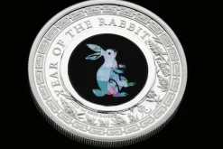 Lunar - Hase - Opal - 1 Unze Silber 2023 + Box +COA*