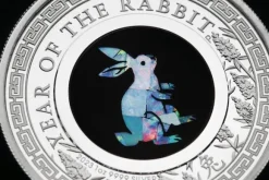 Lunar - Hase - Opal - 1 Unze Silber 2023 + Box +COA*