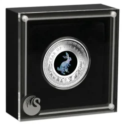 Lunar - Hase - Opal - 1 Unze Silber 2023 + Box +COA*