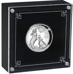 Lunar 3 - Hase - 1 Oz Silber High Relief Proof 2023 + Box + COA