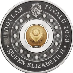 Lunar 3 - Hase - Rotating 1 Unze Silber Antik + Box +COE 2023