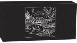 Lunar 3 - Hase - Trio 3 x 1 Oz Silber 2023 + Box + COA*