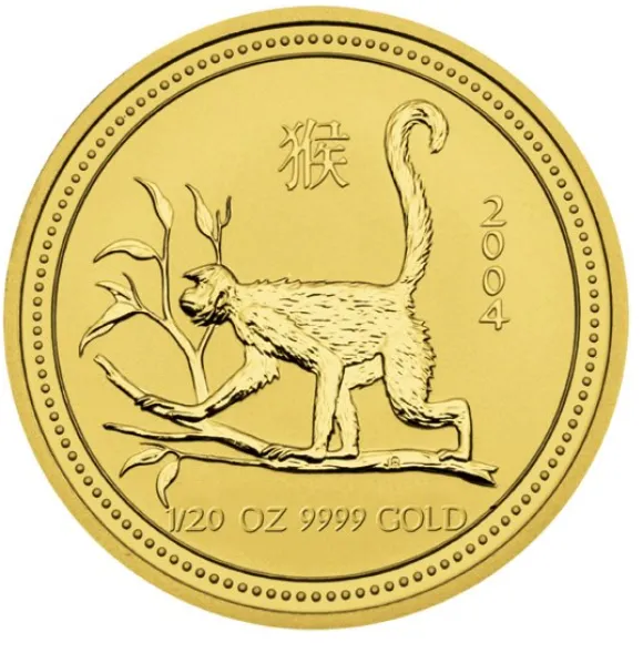 Lunar I Affe 1/20 Oz Gold 2004