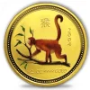 Lunar I Affe 1/4 Oz Gold farbig 2004