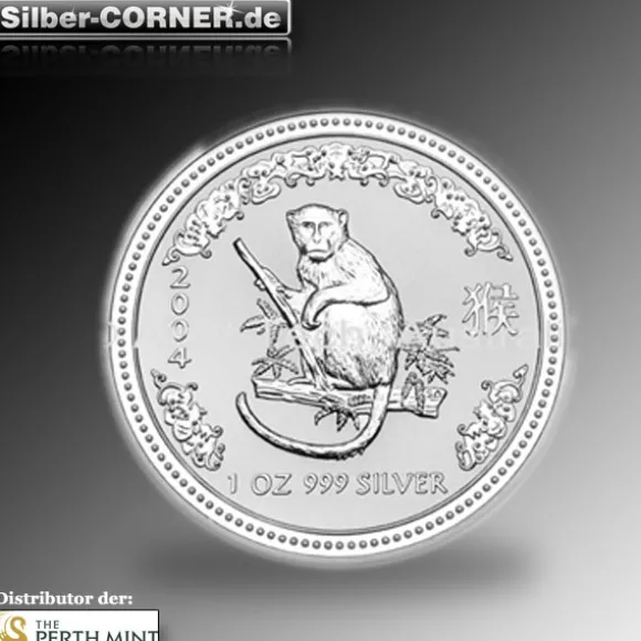 Lunar I Affe 10 Oz Silber 2004 *