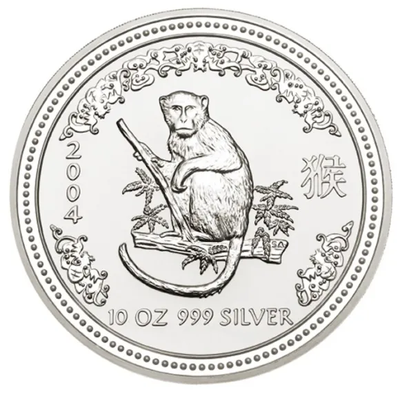 Lunar I Affe 10 Oz Silber 2004 *
