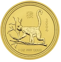 Lunar I - Affe - 1 Unze Gold 2004