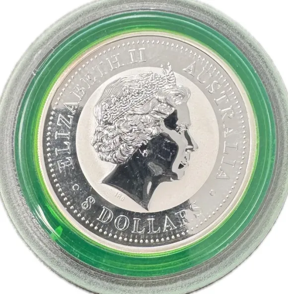 Lunar I - Affe - 5 Unzen Silber farbig 2004*