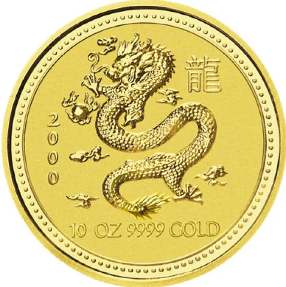 Lunar I Drache 10 Oz Gold 2000