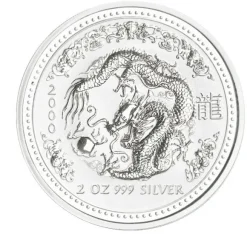 Lunar I Drache 2 Oz Silber 2000*