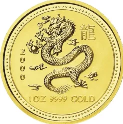 Lunar I - Drache - 1 Unze Gold 2000