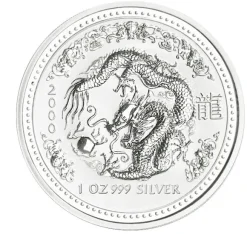 Lunar I - Drache - 1 Unze Silber 2000*