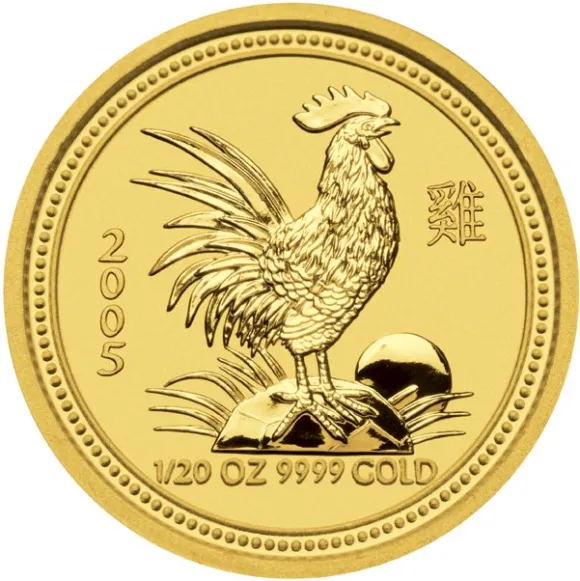 Lunar I Hahn 1/20 Oz Gold 2005