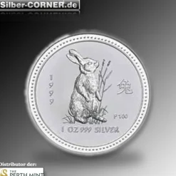 Lunar I Hase 10 Oz Silber 1999 *