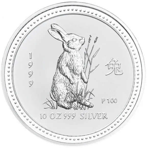 Lunar I Hase 10 Oz Silber 1999 *