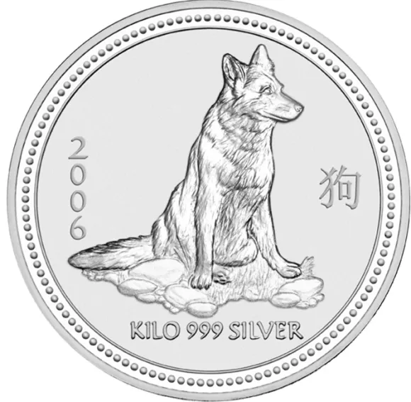 Lunar I Hund 10 KG Silber 2006*