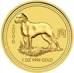 Lunar I - Hund - 1 Unze Gold 2006