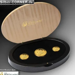 Lunar II - Affe - 3 Coin Set Gold Proof 2016 + Box