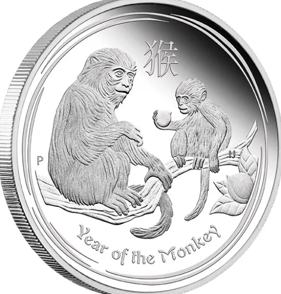 Lunar II - Affe - 3-Coin Set Silber Proof 2016 +Box +COA*