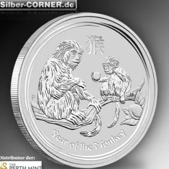 Lunar II - Affe - 1 Kg Silber 2016 *