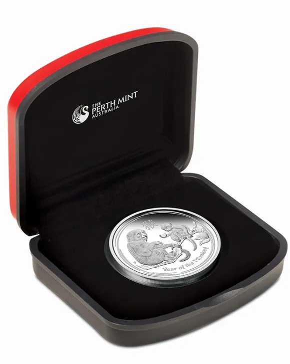 Lunar II Affe 1 Oz Silber Proof Coin+ Box + CoA 2016*