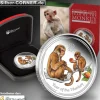 Lunar II - Affe - 1 Oz Silber Proof coloriert 2016 + Box + COA*