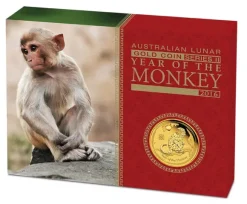 Lunar II - Affe - 1 Unze Gold Proof 2016 + Box + COA