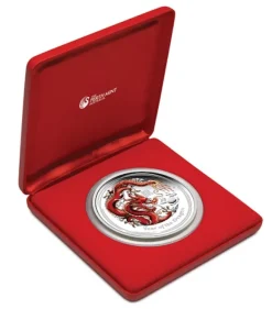 Lunar II Drache 1 KG Silber Proof farbig 2012 +Box +Zertifikat*